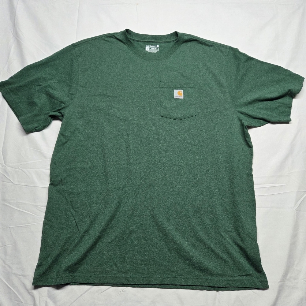 Carhartt Men's Green Pocket T-Shirt 2XL